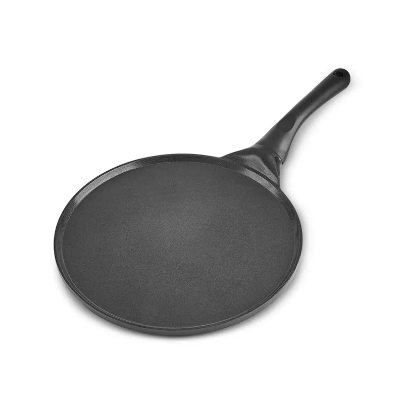 Karaca Fluffy Antiaanbak Crêpe- & Pannenkoekenpan met Keramische Coating, 26 cm, Siyah