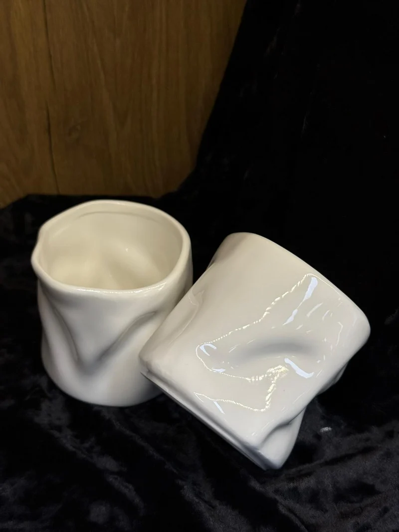 Bavary Wave Creme Su Bardağı 2 Parça. Set | 350ml