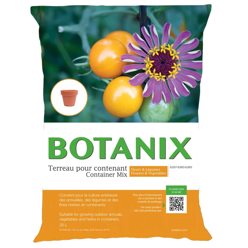 Terreau pour Fleurs et Légumes en contenant Botanix