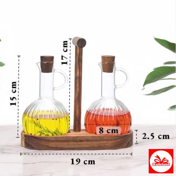 Twins Standlı Yağdanlık Seti | 2*300 ml
