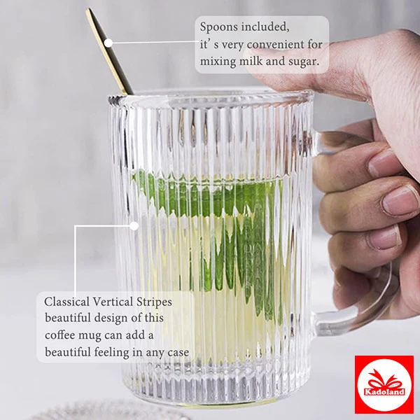 Bavary Ripple Kapaklı Cam Mug