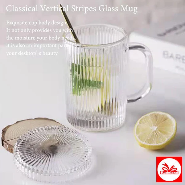 Bavary Ripple Kapaklı Cam Mug