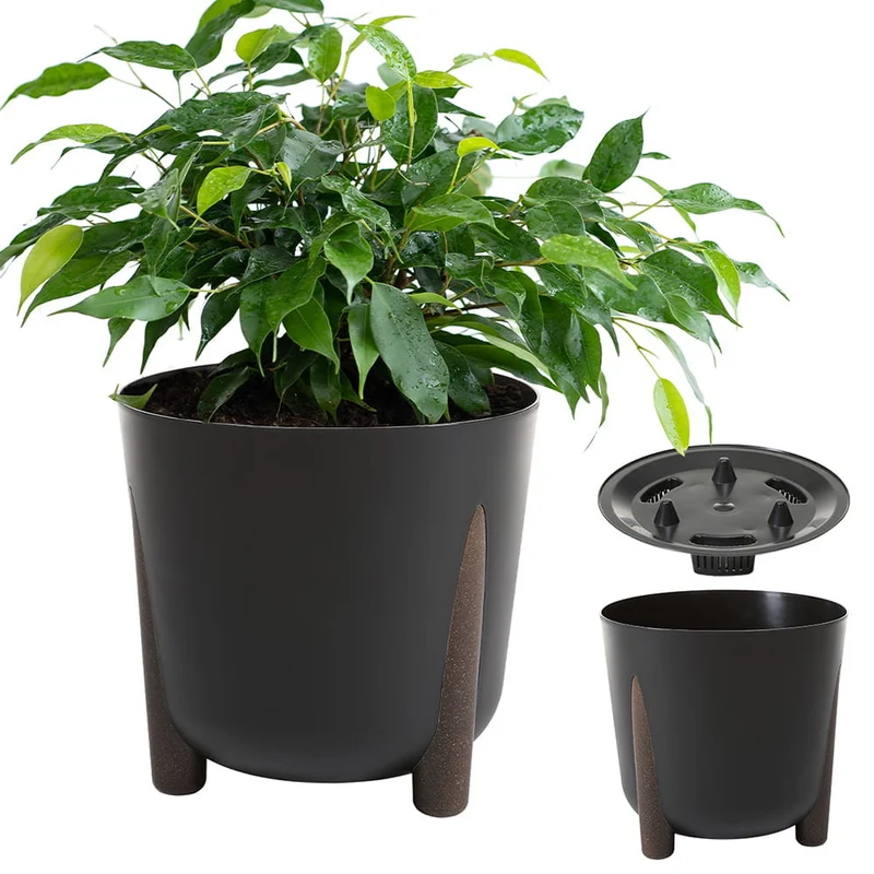 Pot de fleurs recyclé sur pied - Collection Frida Eco