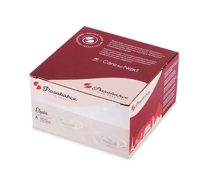 Paşabahçe 54771 Elysia Yeni Model 6lı Çay Tabağı