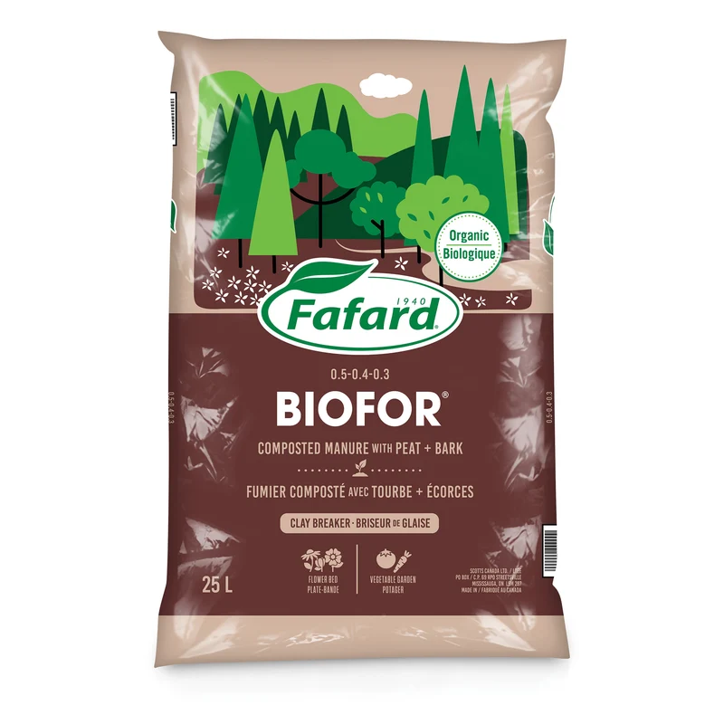 Fumier composté avec tourbe et écorces BIOFOR®