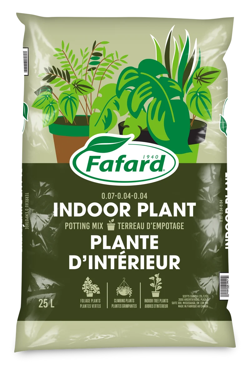 Terreau d'empotage pour plantes d'intérieur et tropicales