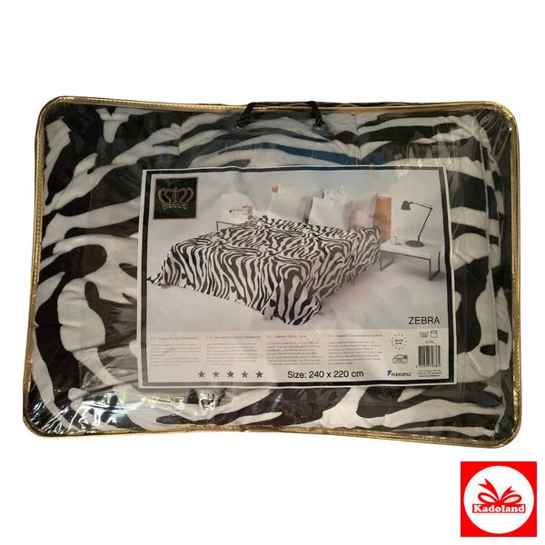 Kadoland Casablanket Zebra Style Luxury Blanket | Dekbed – Deken-Yorgan