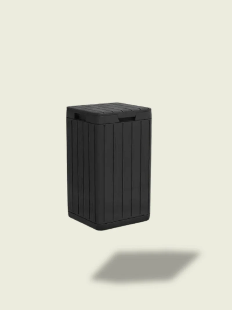Poubelle Extérieure Garden 80L Imitation Bois