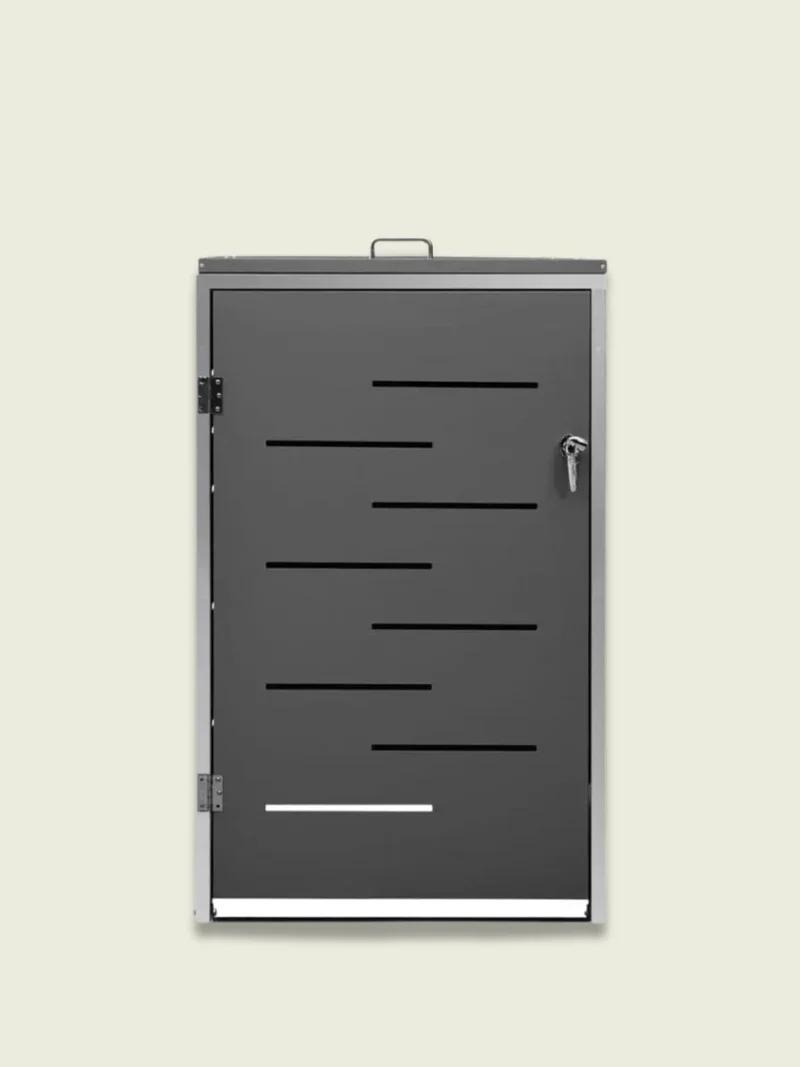 Abri Poubelle Urban Steel 1 Bac en Acier Anthracite