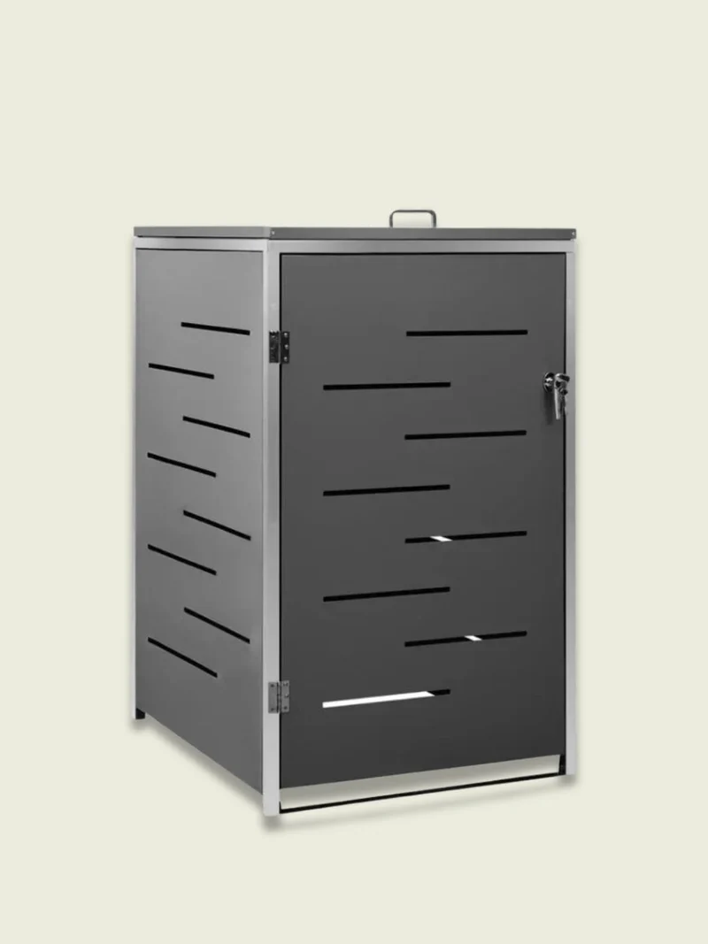 Abri Poubelle Urban Steel 1 Bac en Acier Anthracite