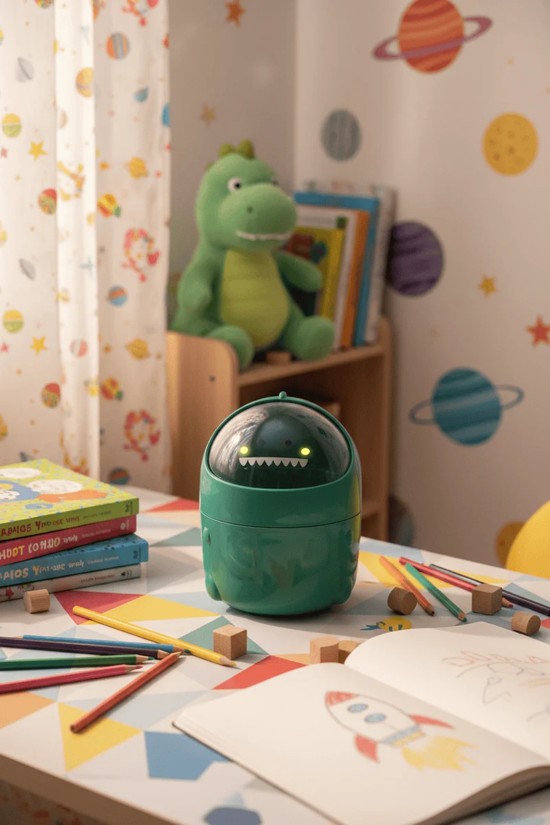 Poubelle CosmoBin Mini Poubelle Dinosaure 1,5L