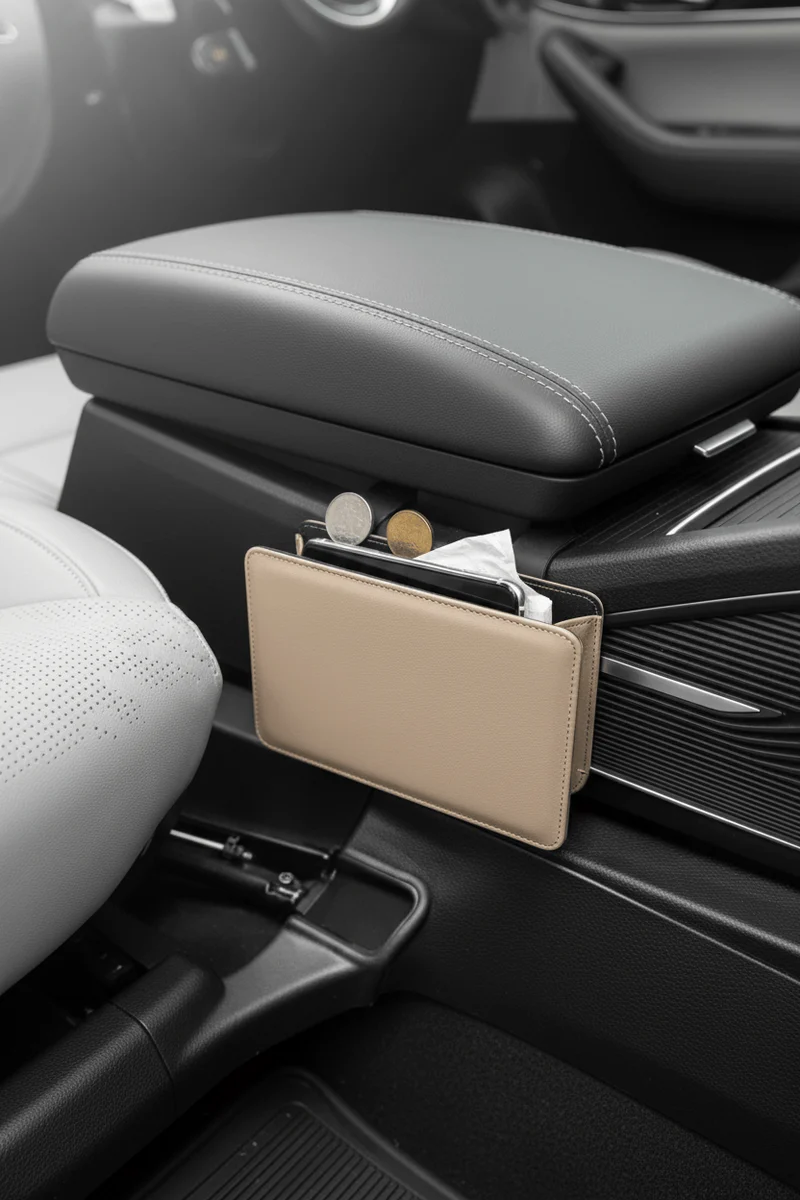 Poubelle AutoPocket Sac Poubelle de Voiture en Simili Cuir