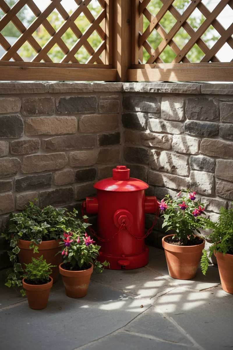 Poubelle Bouche d'Incendie 30L à Pédale