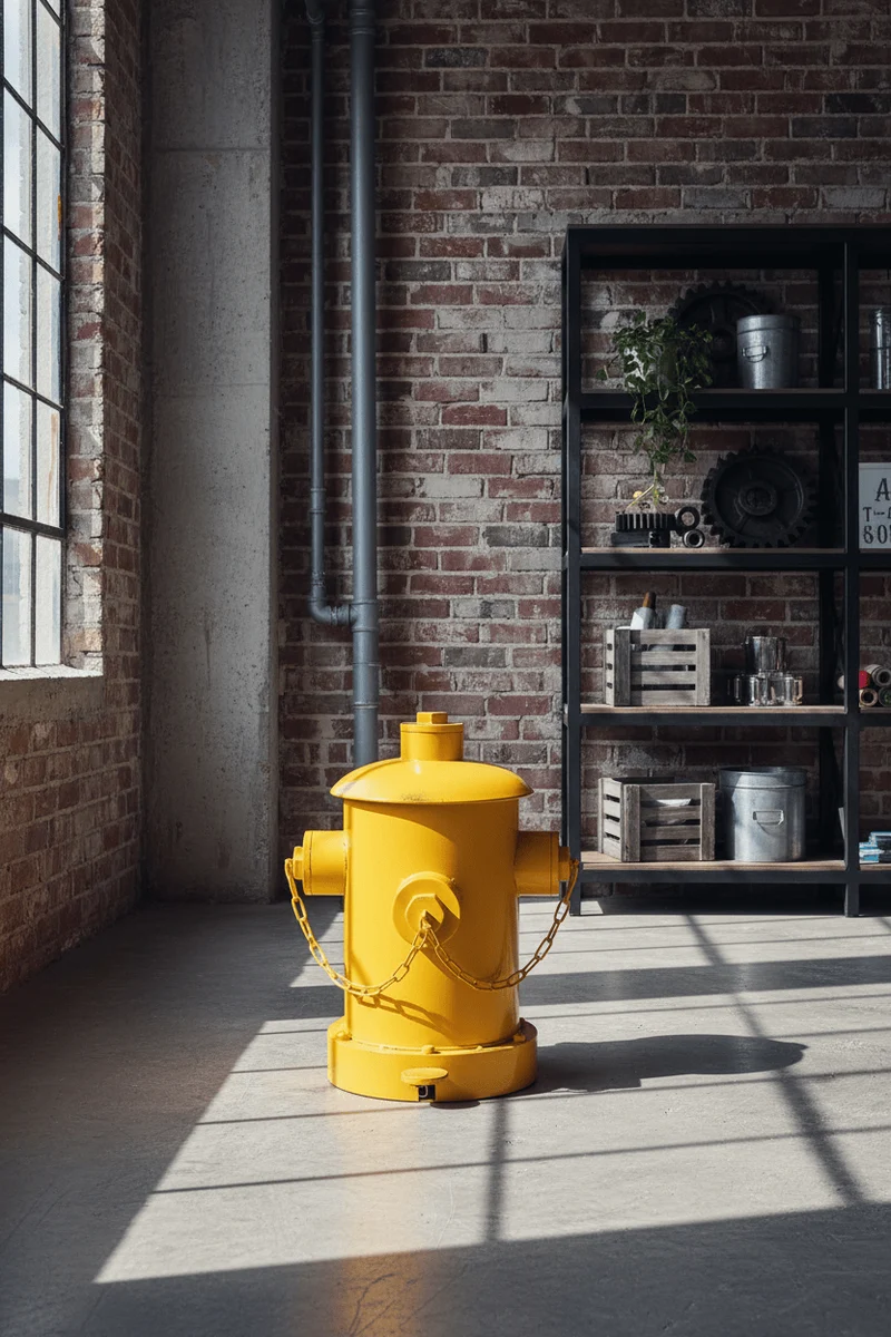 Poubelle Bouche d'Incendie 30L à Pédale
