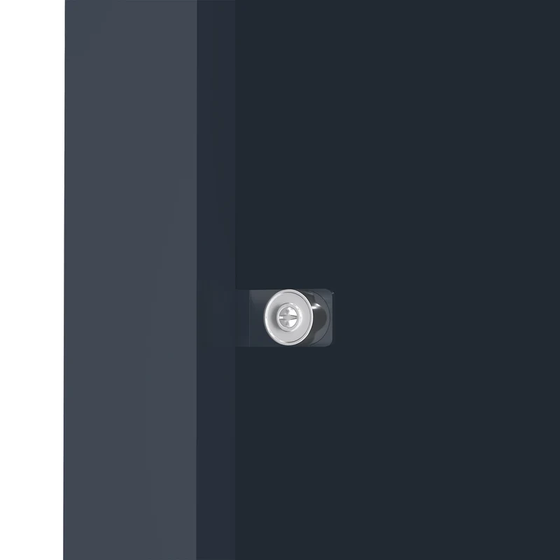 Abri Métallique pour 3 Poubelles à Roulettes - Anthracite