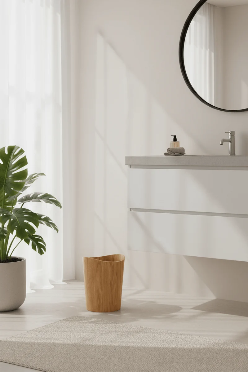 Poubelle en Bois 13L Sans Couvercle