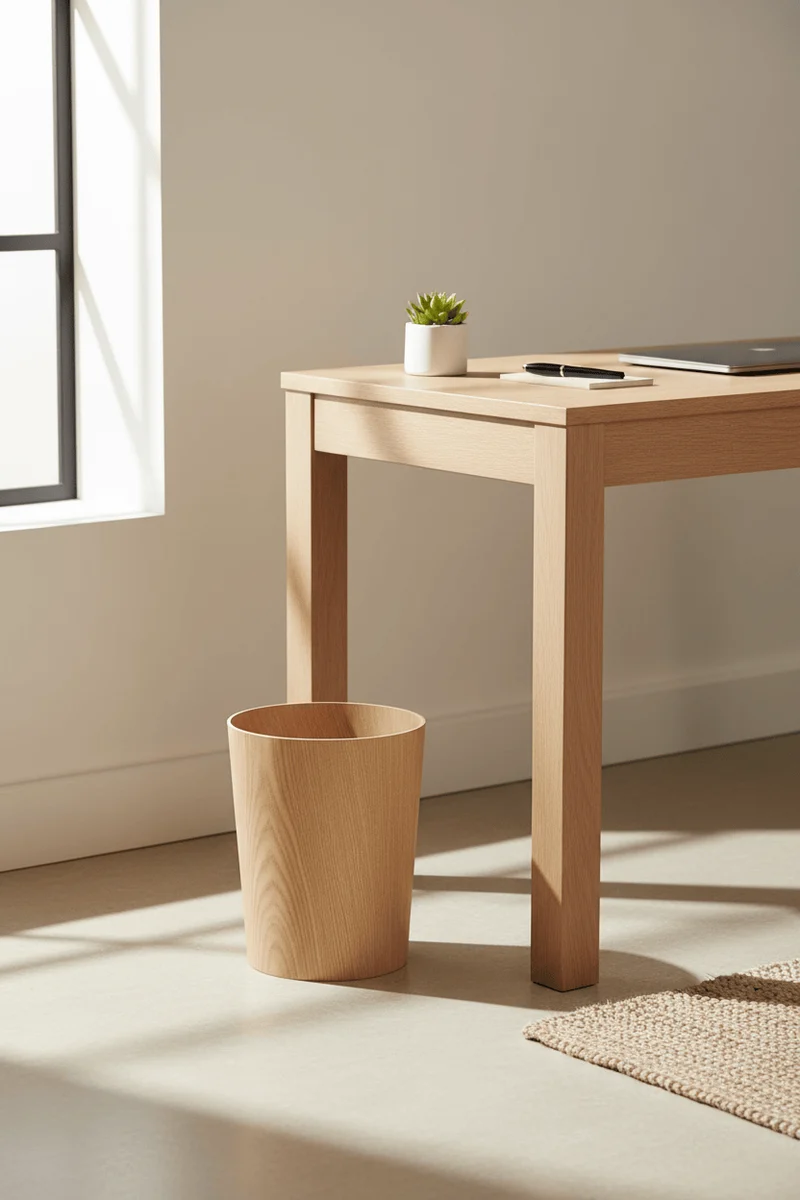 Poubelle en Bois 13L Sans Couvercle
