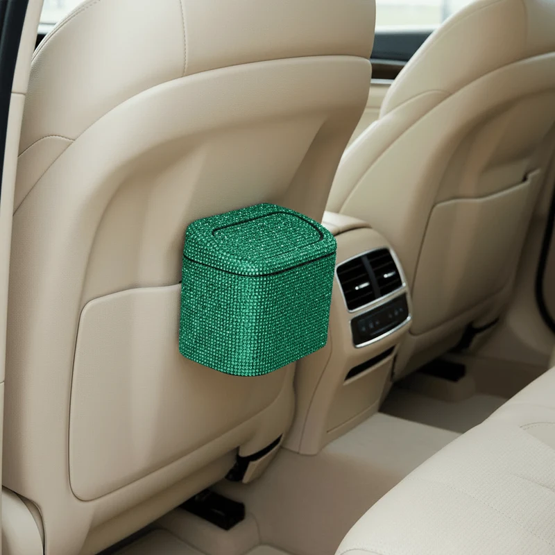 Poubelle Disco Poubelle pour Voiture avec Couvercle Push