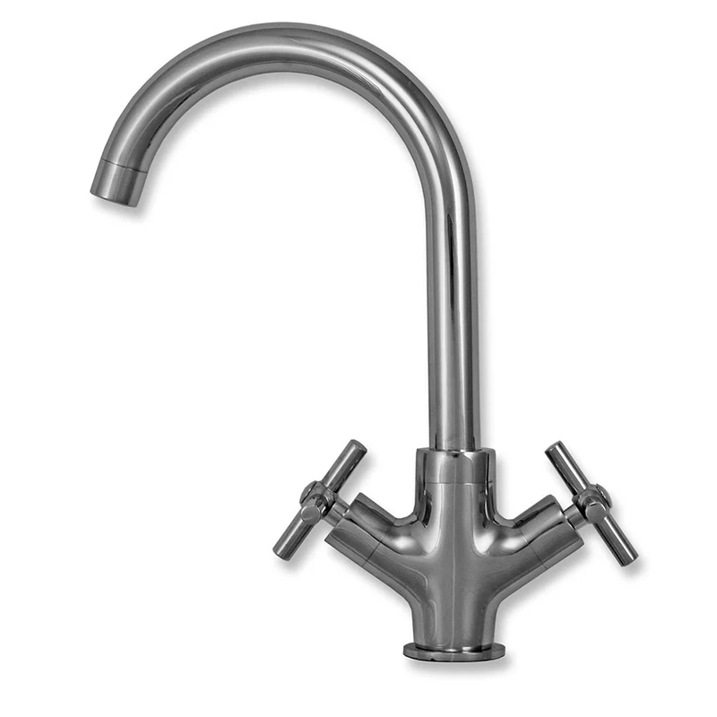 KuKoo Évier de Cuisine en Acier Inoxydable avec Robinet Victoria