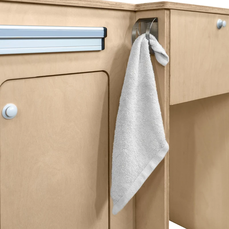 Lot de Meuble Cuisine pour Camping-Car en Contreplaqué & Frigo Noir
