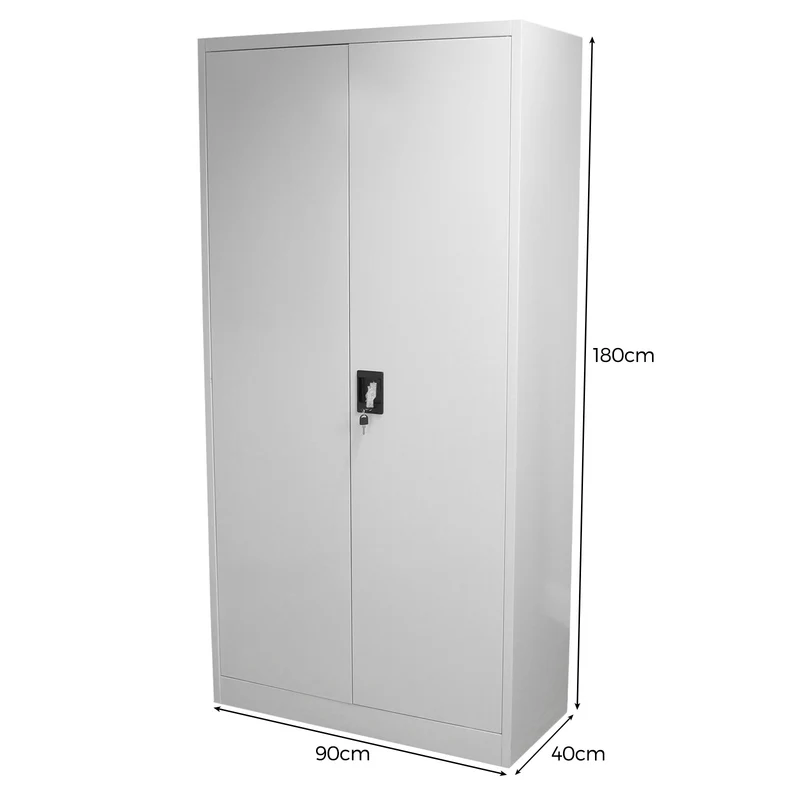 Armoire de Classement Métallique en Acier Gris Clair 180 cm