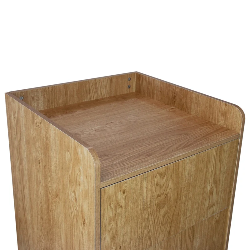 Poubelle Porte-Plateau 100 L - Chêne