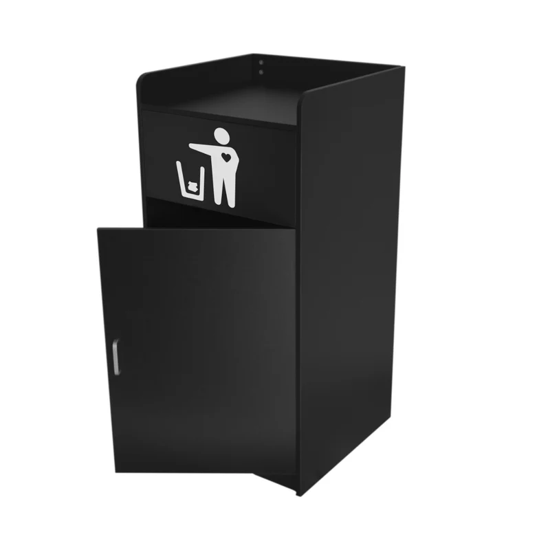 Poubelle Porte-Plateau 100 L - Noir