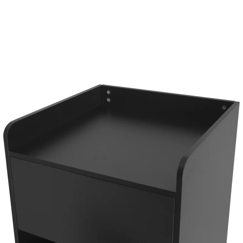 Poubelle Porte-Plateau 100 L - Noir