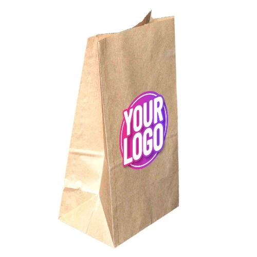 Sac kraft SOS personnalisé 27+15x40cm (250+ unités)