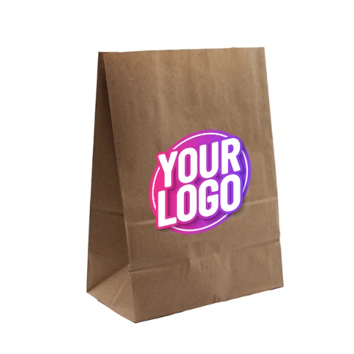 Sac kraft SOS personnalisé 22+12x30cm (250+ unités)