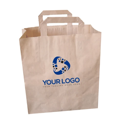 Sac kraft personnalisé 32+16x35cm (250+ unités)