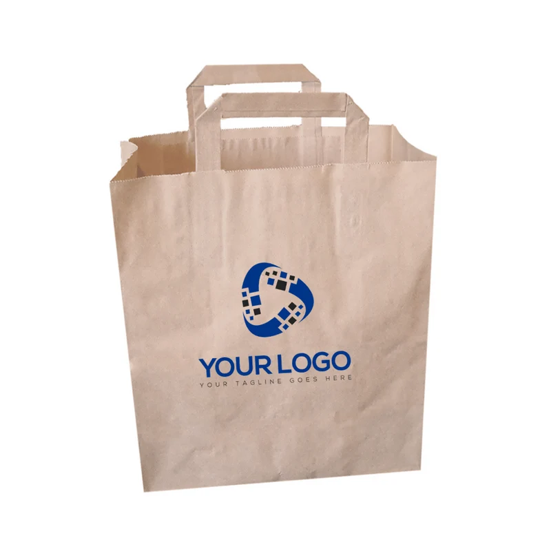 Sac kraft personnalisé 22+10x29 cm (250+ unités)