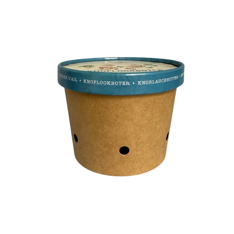 Couvercle personnalisé ⌀ 115 mm pour pots en carton personnalisés