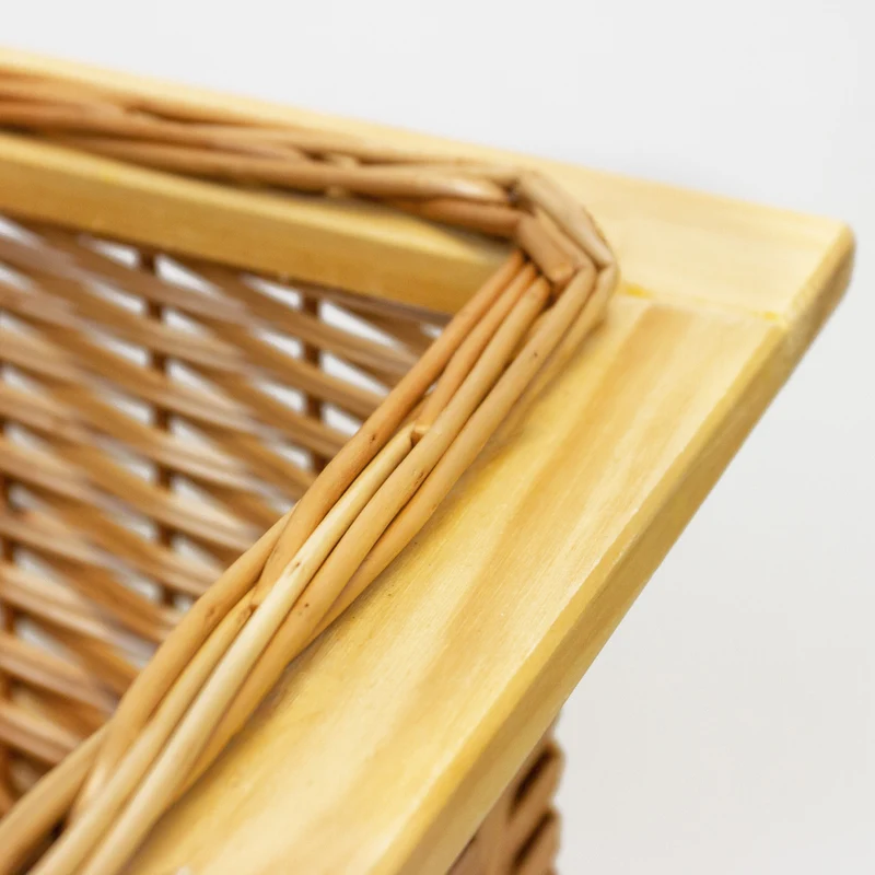 Lot de 3 Paniers Coulissants en Pin 400 mm