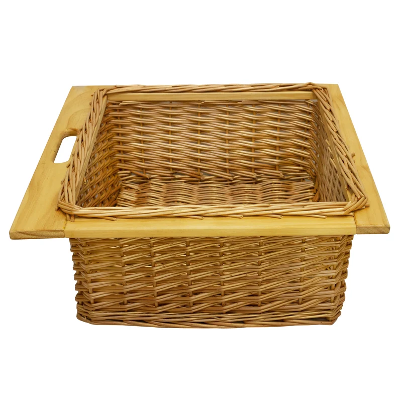 Panier Coulissant en Pin 600 mm