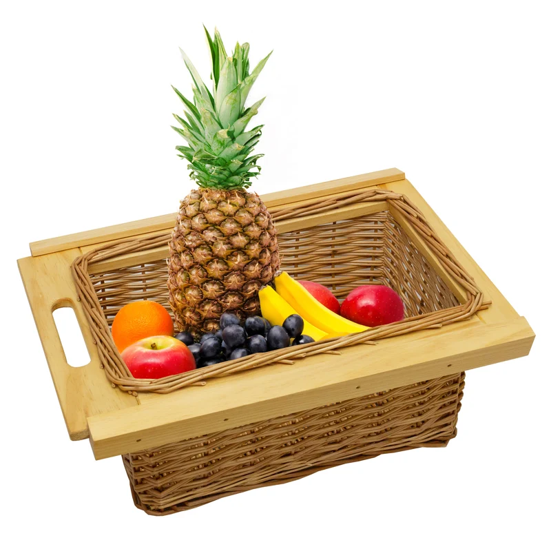 Panier Coulissant en Pin 400 mm