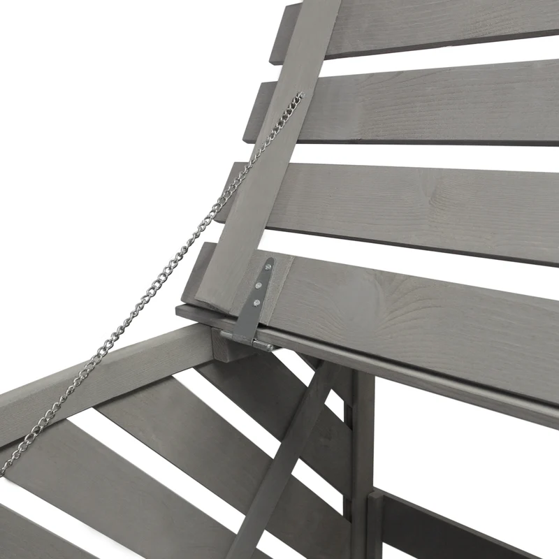 Cache-Poubelle Double en Bois Gris