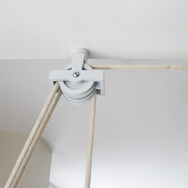 Étendoir à Linge Suspendu de 2,4 m - Blanc