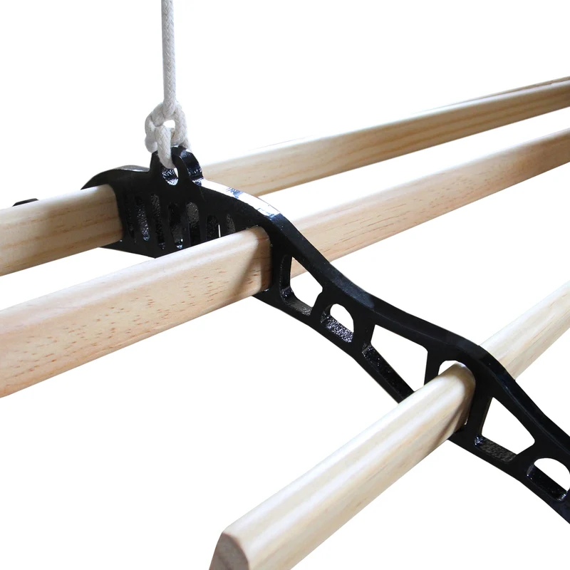Étendoir à Linge Suspendu de 2,4 m - Noir