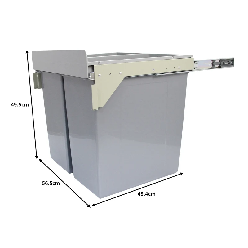 KuKoo Poubelle Incastrable 90 L