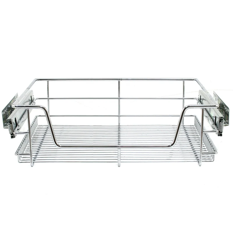 KuKoo Lot de 6 Paniers Coulissants Pour Placard de Cuisine - 60 cm