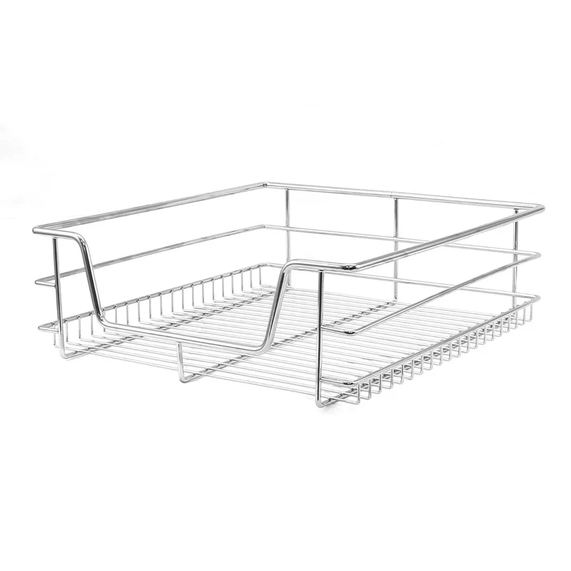 KuKoo Lot de 6 Paniers Coulissants Pour Placard de Cuisine - 60 cm