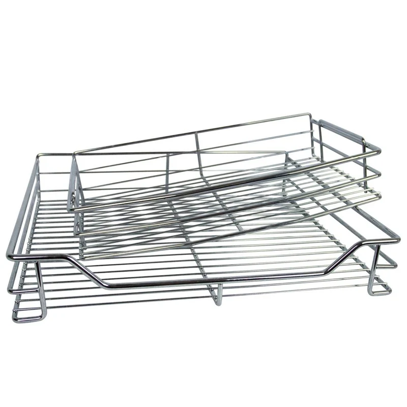 KuKoo Paniers Coulissants Métalliques d’Angle - Côté Droit