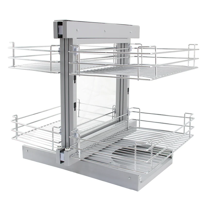 KuKoo Paniers Coulissants Métalliques d’Angle - Côté Droit