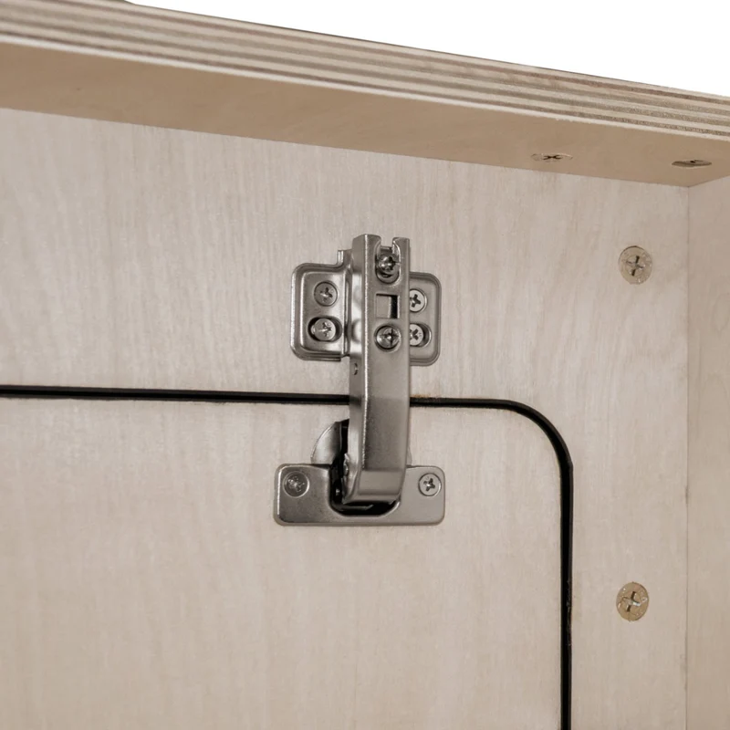 Armoire de Rangement pour Camping-Car avec Rebord Noir – 120 x 25 x 25 cm