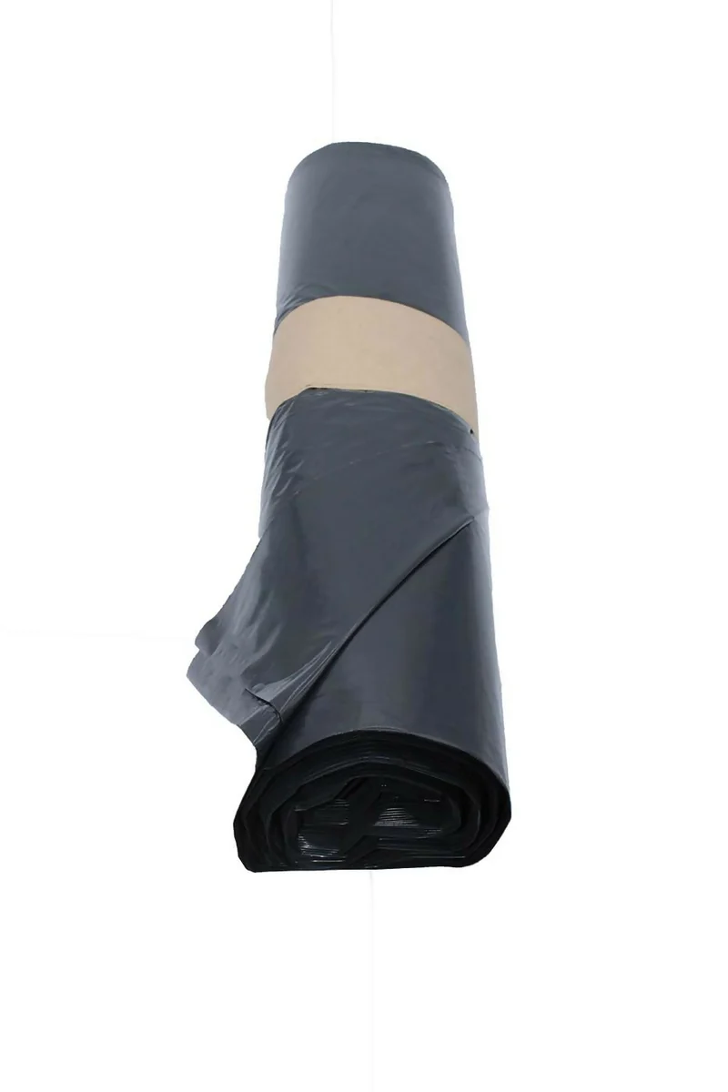 Sac Poubelle PEBD NOIR 110L 42µ Soudure à plat Lien Classic avec bague gencod (200 unités)