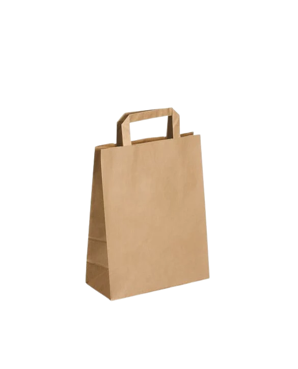 Sacs en papier Kraft recyclé 22+10x28 cm