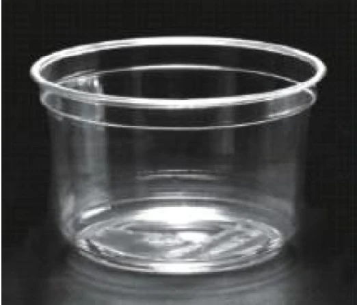 Pots plastiques transparents traiteurs/épiceries 11,7 x 9,5 x 7,4 cm (500 unités)