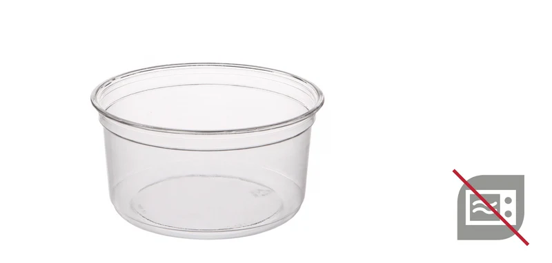Pots plastiques transparents traiteurs/épiceries 11,7 x 6 cm (576 unités)