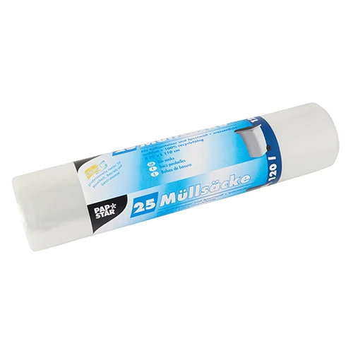 Sacs poubelle. LDPE 120 l 110 cm x 70 cm transparent (125 unités)